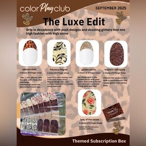 September 2025 The Luxe Edit Color Street Color play subscription box
